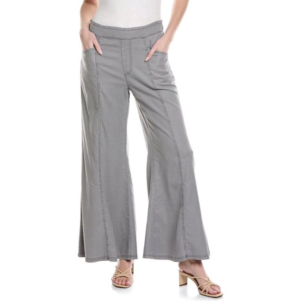 Xcvi Womens  Faulk Bell Bottom Pant, Grey Sz Large NWT